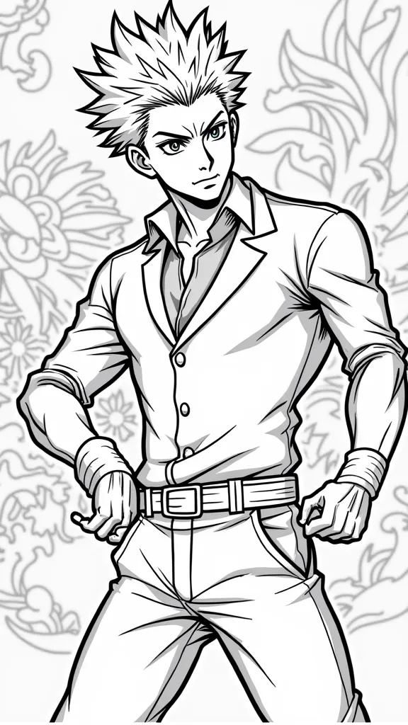 yuji itadori coloring page